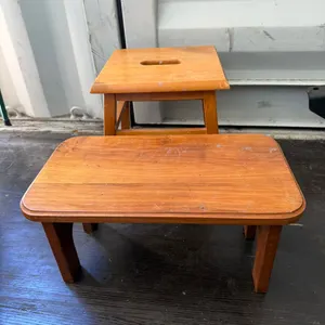 (2) Wood Stools
