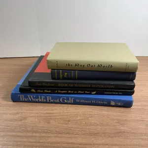 Hardback Books Including Interior, Golf, Houseplants