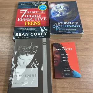 4 Teen and Reference Softcover Books Assorted Titles