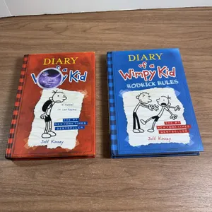 Diary of a Wimpy Kid Book Set by Jeff Kinney (2 Volumes)