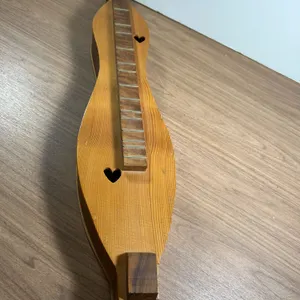 Wood Appalachian Dulcimer with Heart Sound Holes