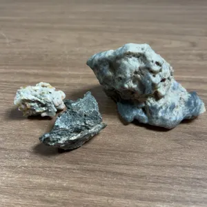 Three Assorted Natural Rock and Mineral Specimens