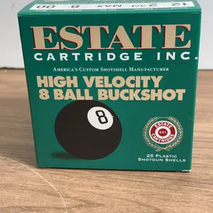 Estate 12 Gauge High Velocity 8 Ball Buckshot Shells