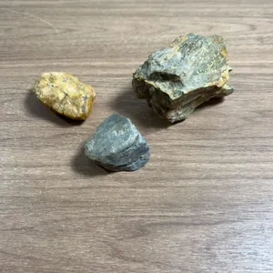 Three Rough Mineral or Rock Specimens
