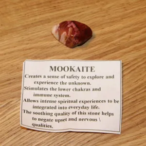 Polished Mookaite Jasper Stone Specimen With Description Card
