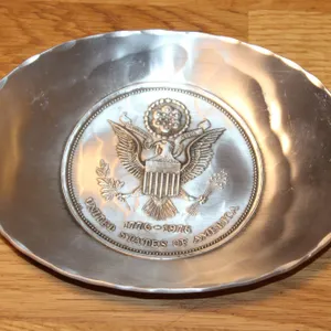 Bicentennial Aluminum Bowl by Wendell August Forge 1976