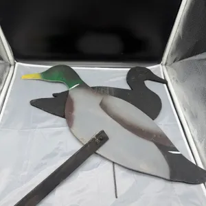 Vintage Wooden Mallard Duck Silhouette Hunting Decoys