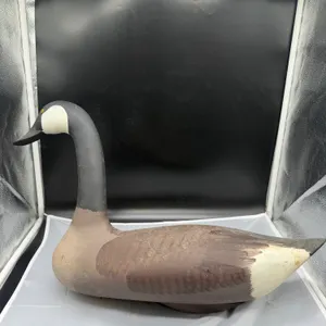 1987 Capt. Harry R. Jobes Hand-Carved Canada Goose Hunting Decoy – Signed & Dated