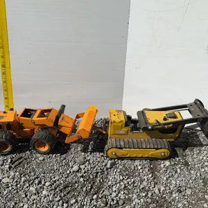 Vintage Tonka Toys Dozer and Tractor w/ Front End Loader