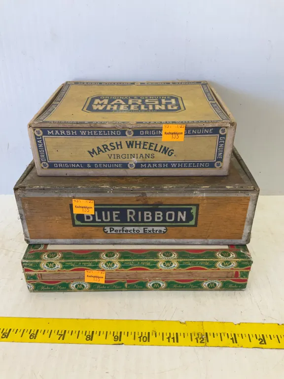 (3) Vintage Cigar Boxes