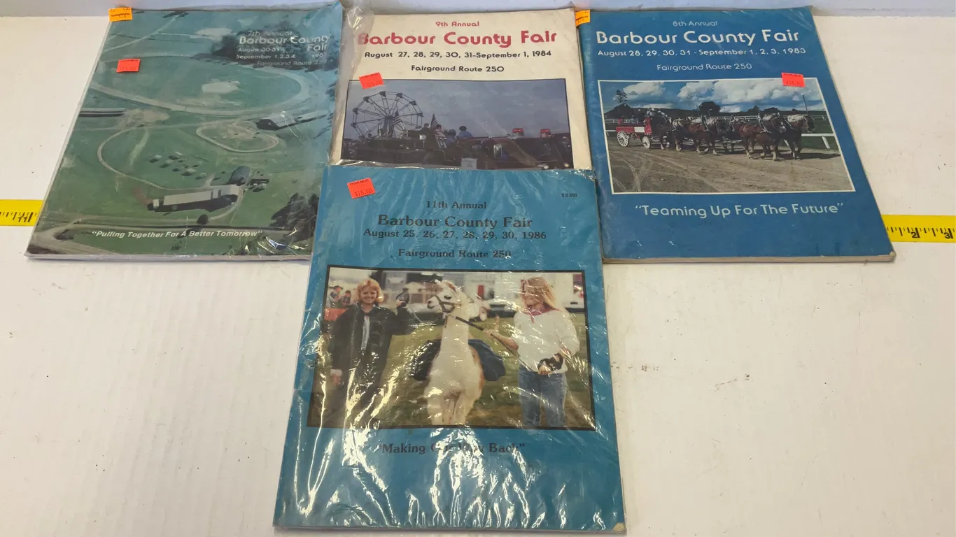(4) Barbour County Fair Books
