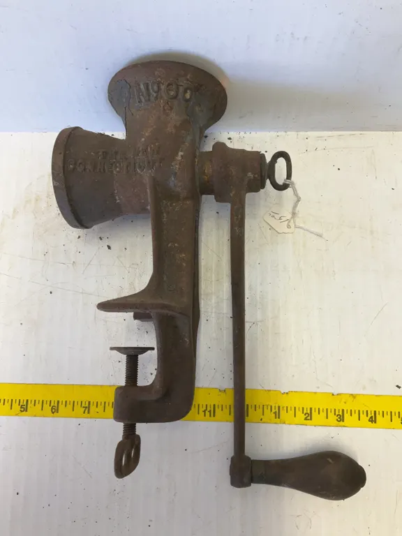 Vintage Connecticut Hand Crank Meat Grinder