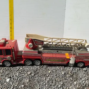 Vintage Buddy L Plastic Toy Fire Truck