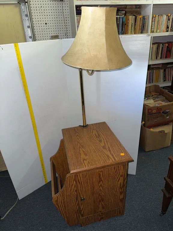Side table lamp, Magazine rack