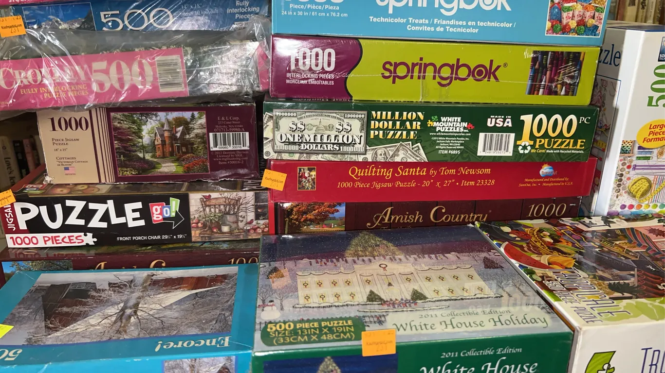 Assorted Boxes of Puzzles