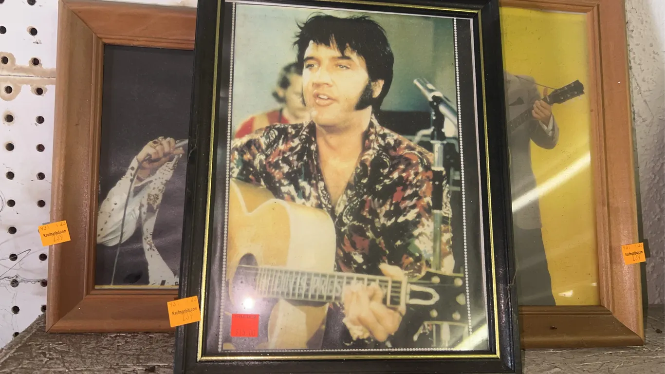(3) Framed Photos of Elvis
