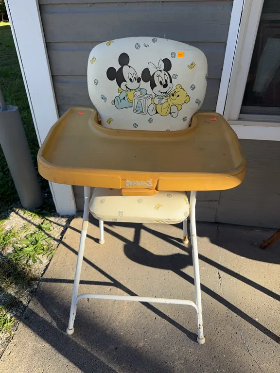Vintage Mickey Mouse high chair 