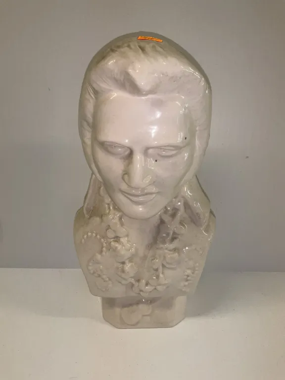 Ceramic Bisque Elvis Statue