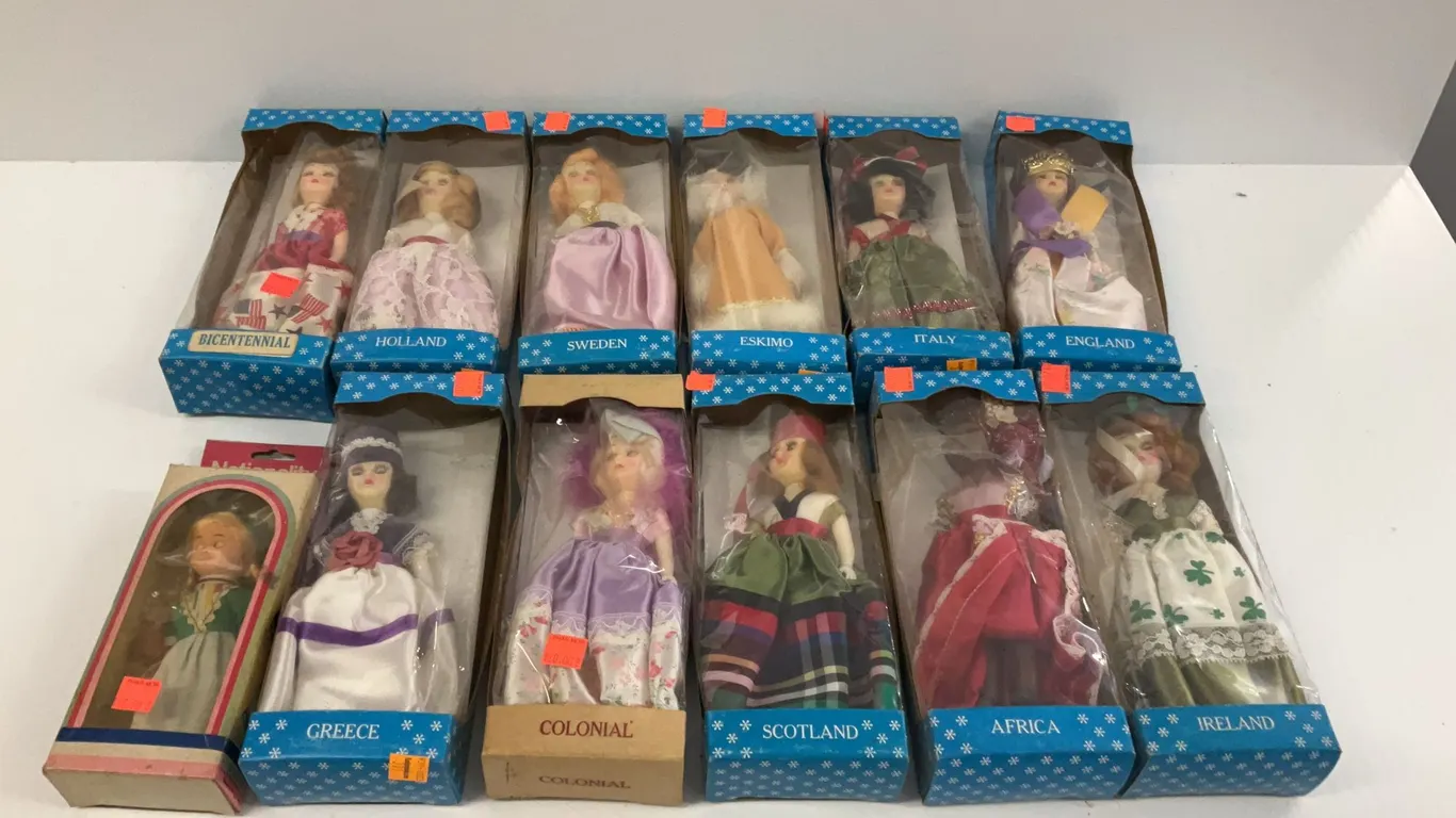 Assortment of Collector Dolls in Boxes