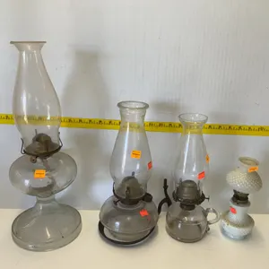 4 Vintage Oil Lamps