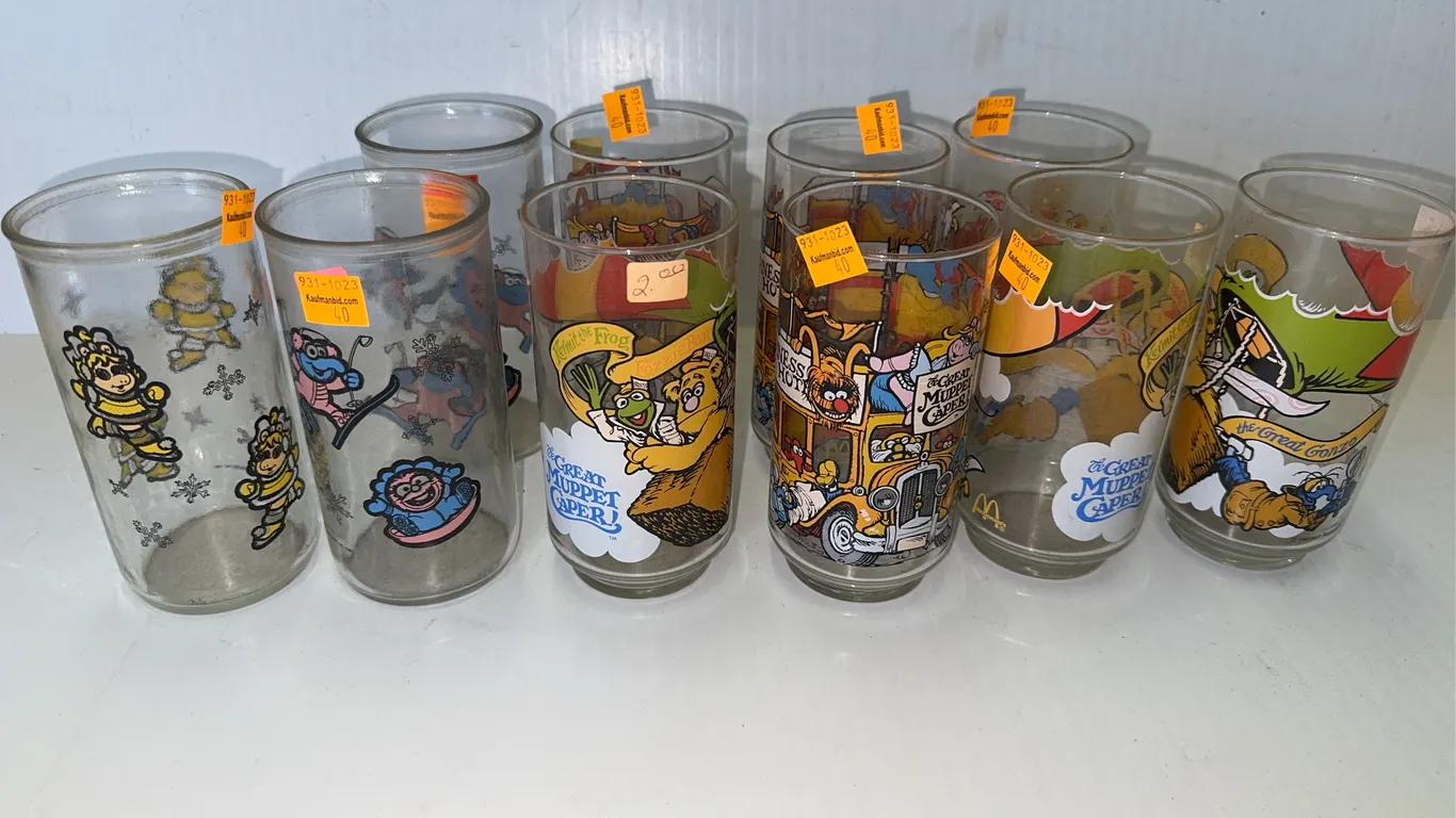 The great Muppets drinking glasses