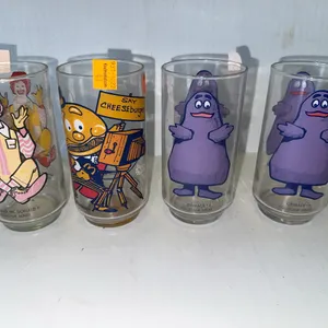 Grimace & Ronald McDonald collectors glasses