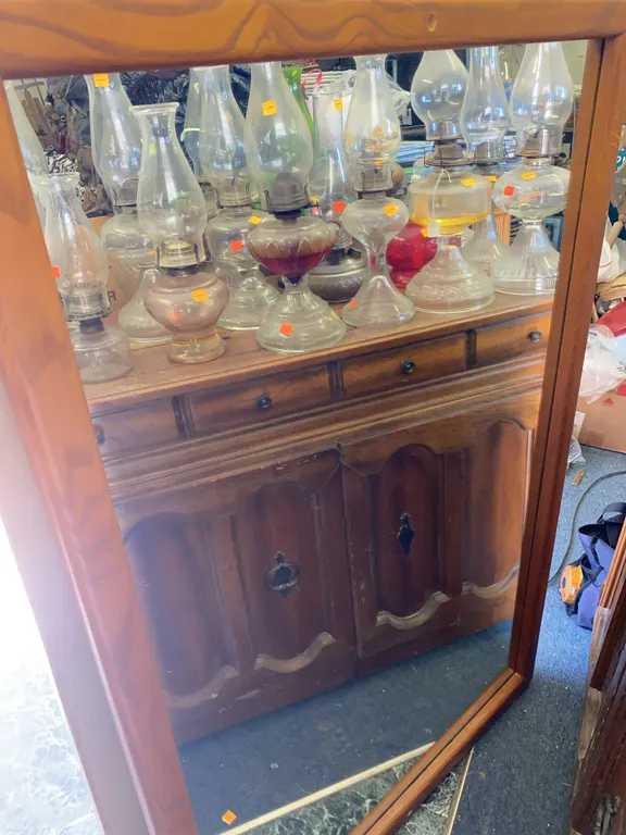 LARGE Wooden Framed Mirror
