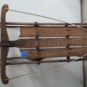 VINTAGE LIGHTNING GUIDER METAL RUNNER  SLED