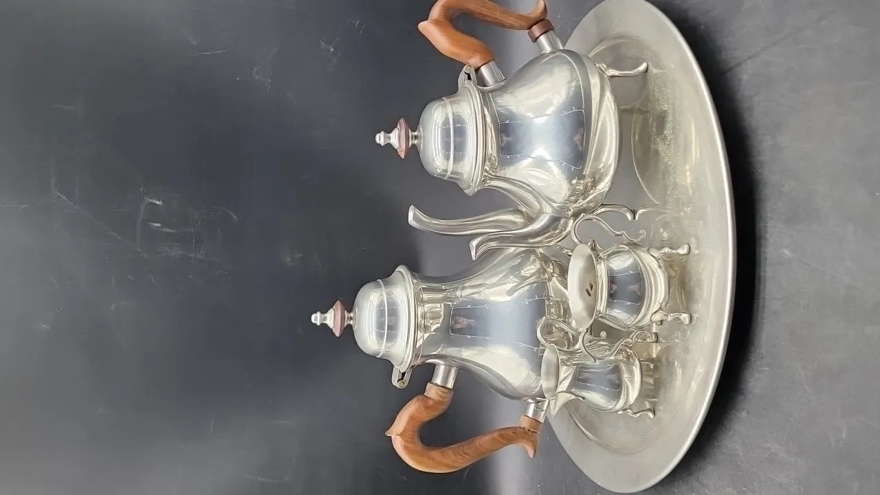 PEWTER TEA SET (5 pieces)