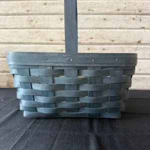 Longaberger Blue Woven Basket with Liner, 2006