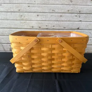 Longaberger Rectangular Basket with Liner