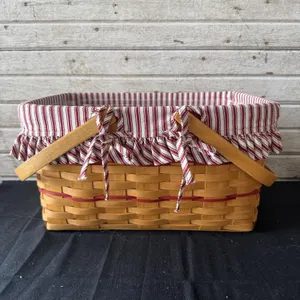 Vintage 1996 Longaberger Red Large Market Basket