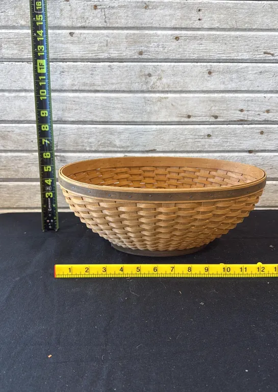 Longaberger Round Woven Basket