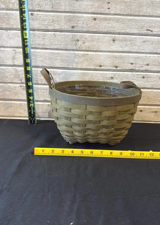 Longaberger Olive Green Woven Basket