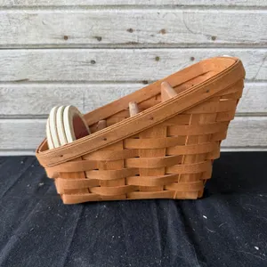 Longaberger Slanted Basket with Coasters