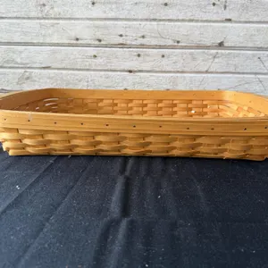Longaberger Rectangular Tray Basket 2002