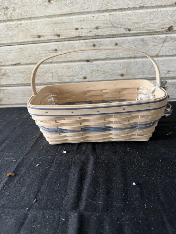 Longaberger Rectangular Basket with Liner