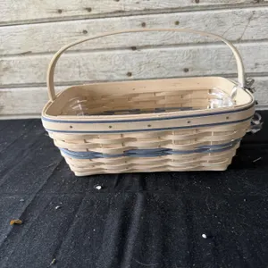 Longaberger Rectangular Basket with Liner