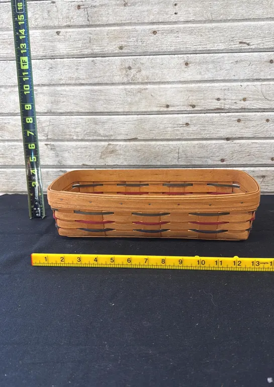 Longaberger Rectangular Basket with Accent Weave