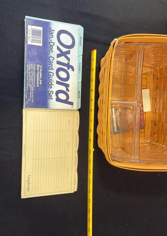 Longaberger Rectangular Basket with Plastic Liner