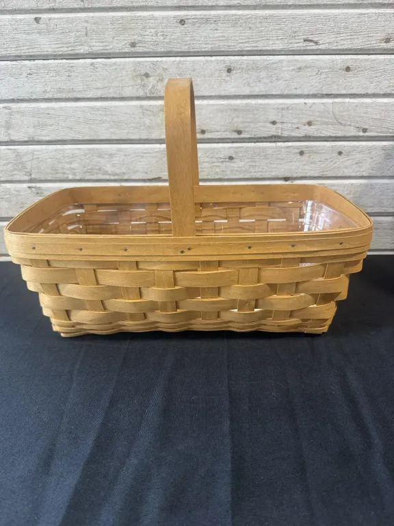 Longaberger Rectangular Basket with Plastic Liner