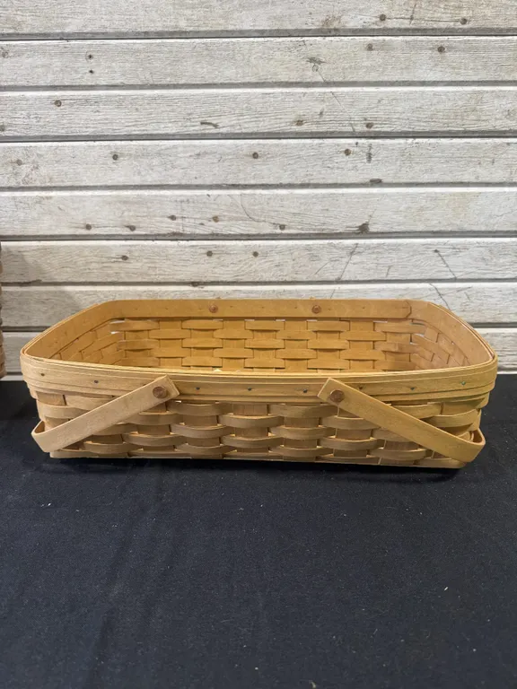 Longaberger Rectangular Handwoven Basket, 2002