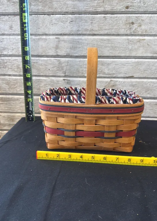 Longaberger Rectangular Basket Patriotic Liner