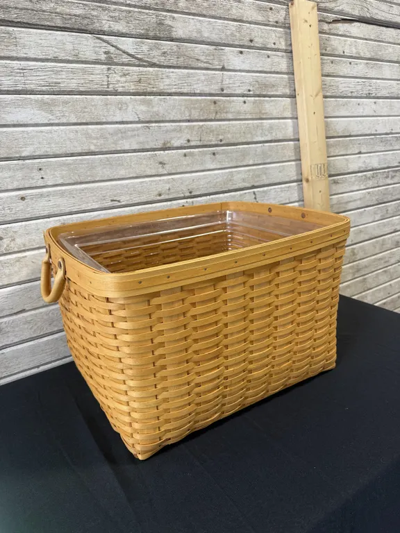 Longaberger Rectangular Basket with Liner
