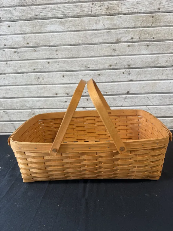 Longaberger Rectangular Woven Wood Basket