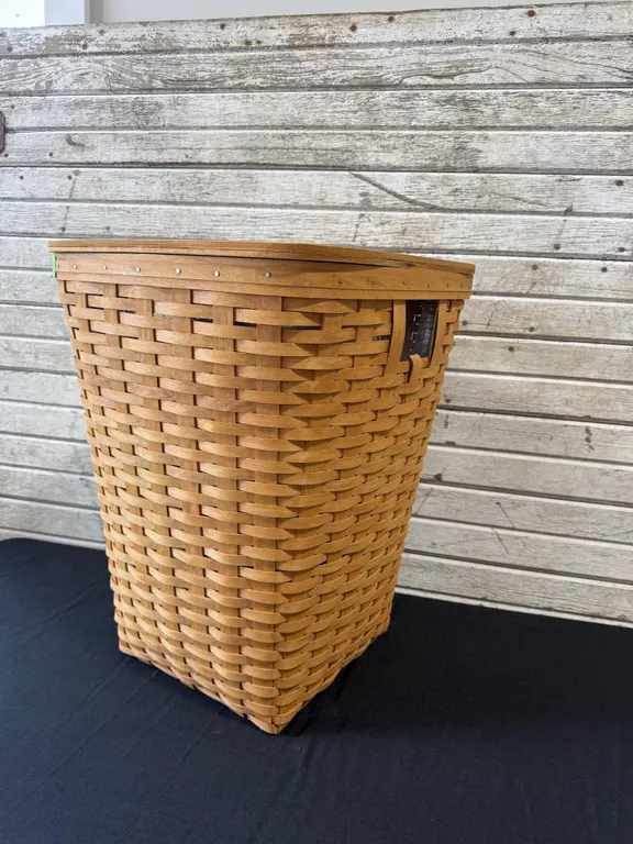 Longaberger Square Laundry Basket with Lid