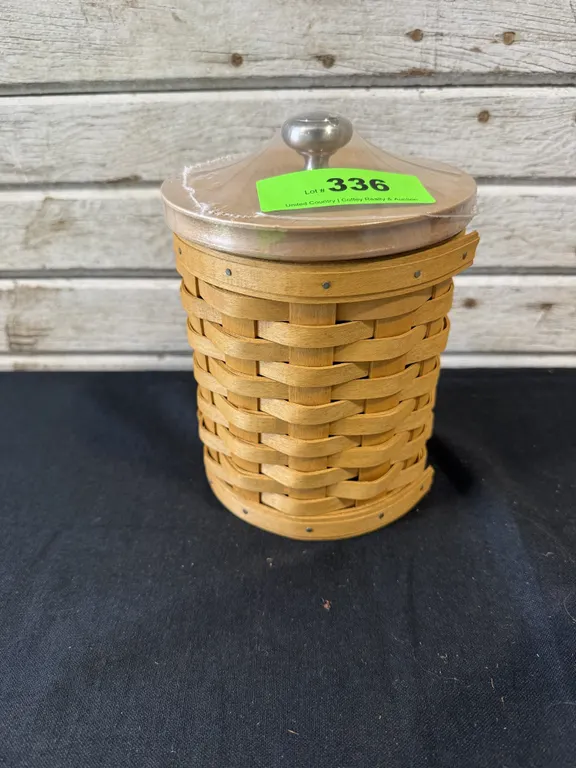Longaberger Small Canister Basket 2005