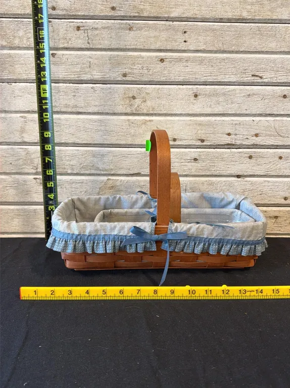 Longaberger Rectangular Basket with Liner