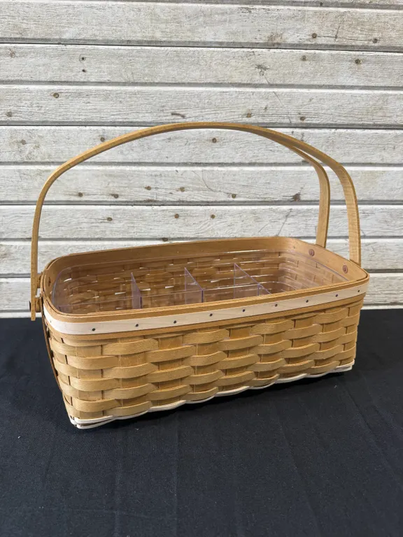 Longaberger Rectangular Basket with Plastic Liner