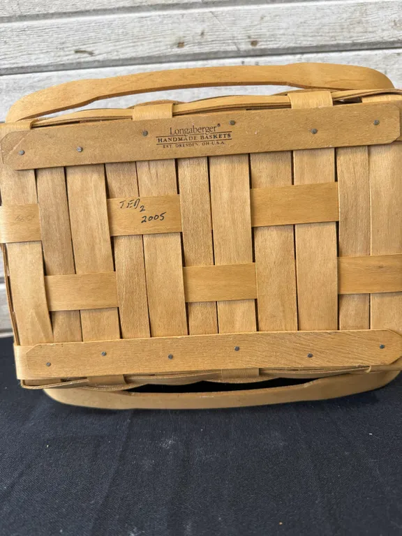 Longaberger Rectangular Woven Basket 2005